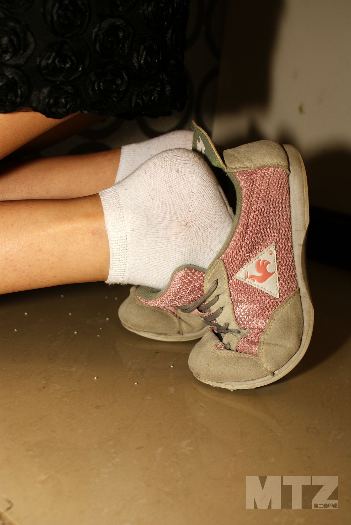 美腿志 芭蕾的间歇 前 纯纯的白棉袜